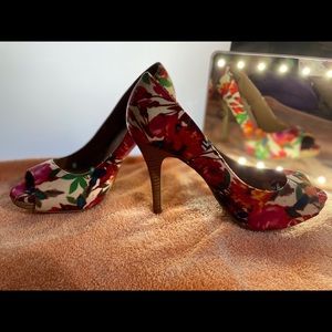 Floral Christian Siriano heels